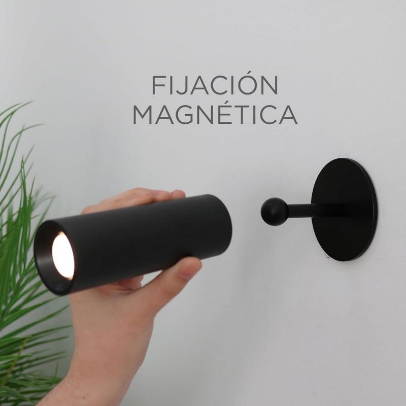 New Garden LED-Akku-Wandleuchte Roll 4 schwarz