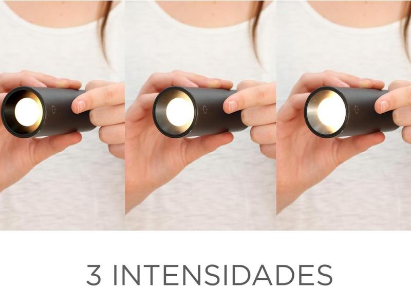 New Garden LED-Akku-Wandleuchte Roll 4 schwarz