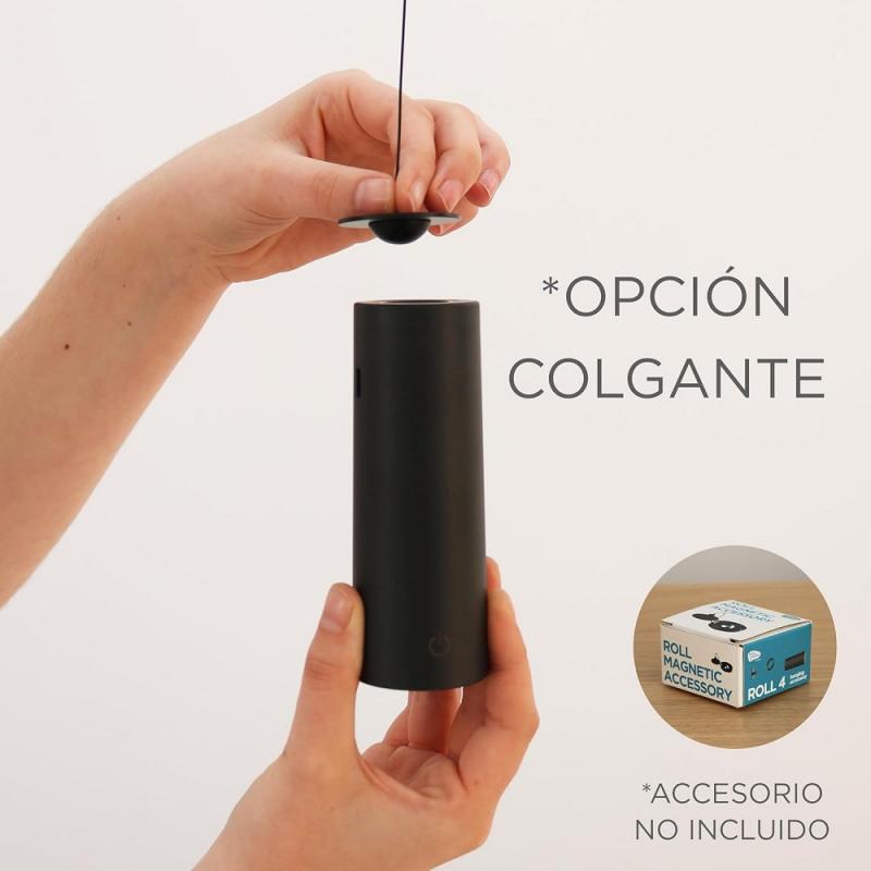 New Garden LED-Akku-Wandleuchte Roll 4 schwarz