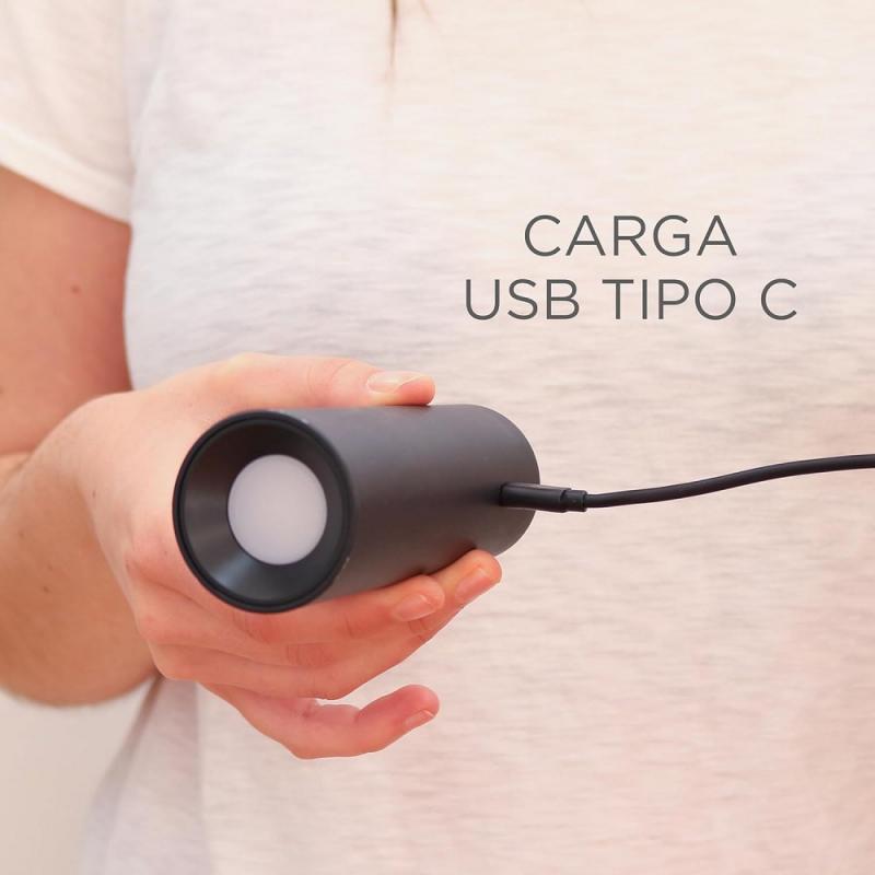 New Garden LED-Akku-Wandleuchte Roll 4 schwarz