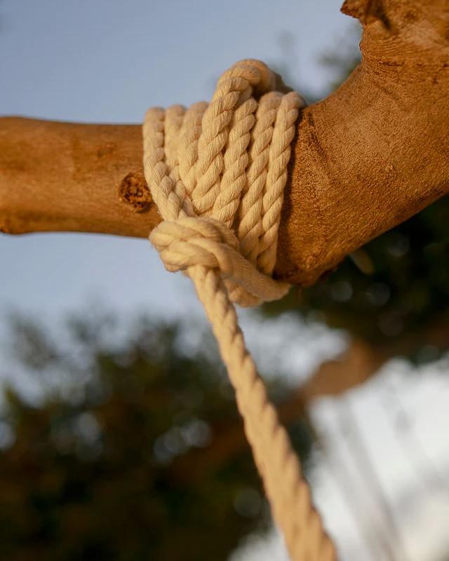 New Garden MYKONOS LED Akku-Hängeleuchte mit Fernbedienung, USB IP54 - aus weißer Baumwolle