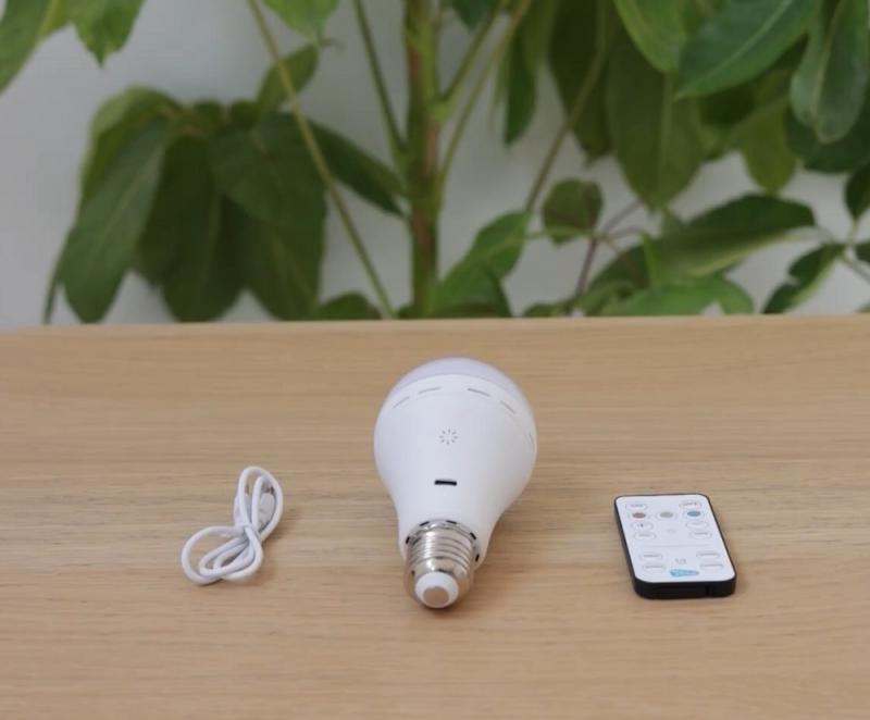 New Garden Tragbare wiederaufladbare E27 Glühbirne LAPERA mit Akku, USB-Ladung und Fernbedienung IP20 für Innen, warm- bis kaltweiß einstellbar