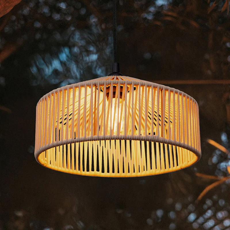 New Garden CALABARDINA PENDELLEUCHTE MIT KABEL und E27 Fassung Durchmesser: 30 cm, IP44 Sanftes Weiß