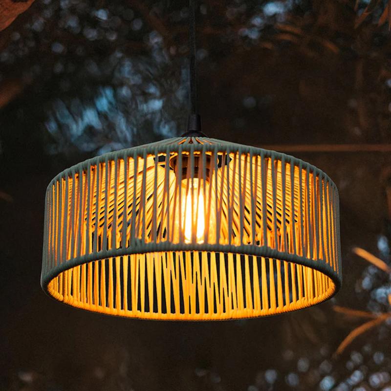 New Garden CALABARDINA PENDELLEUCHTE MIT KABEL und E27 Fassung Durchmesser: 30 cm, IP44 Sanftes Grün