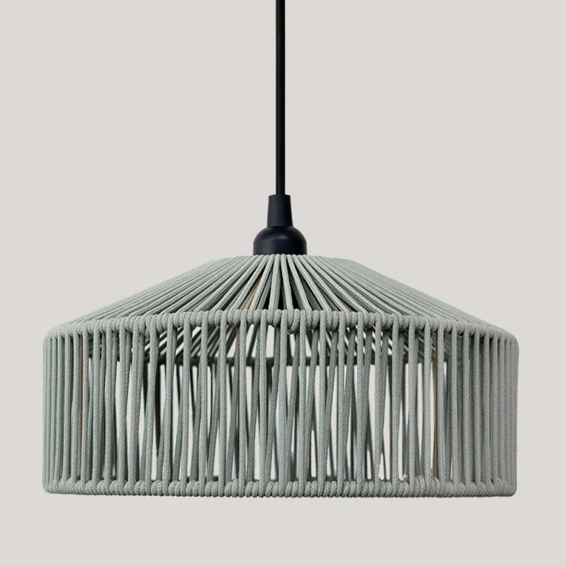 New Garden CALABARDINA PENDELLEUCHTE MIT KABEL und E27 Fassung Durchmesser: 30 cm, IP44 Sanftes Grün