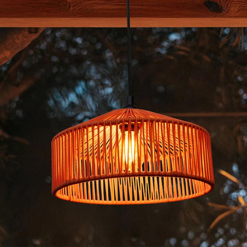 New Garden CALABARDINA PENDELLEUCHTE MIT KABEL und E27 Fassung Durchmesser: 30 cm, IP44 in Terrakotta