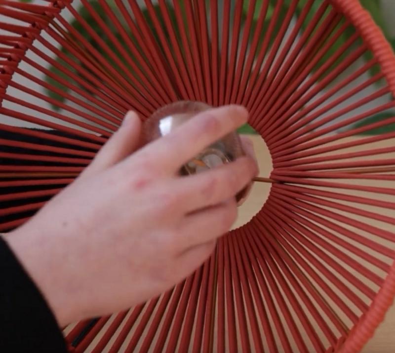 New Garden CALABARDINA PENDELLEUCHTE MIT KABEL und E27 Fassung Durchmesser: 30 cm, IP44 Sanftes Weiß