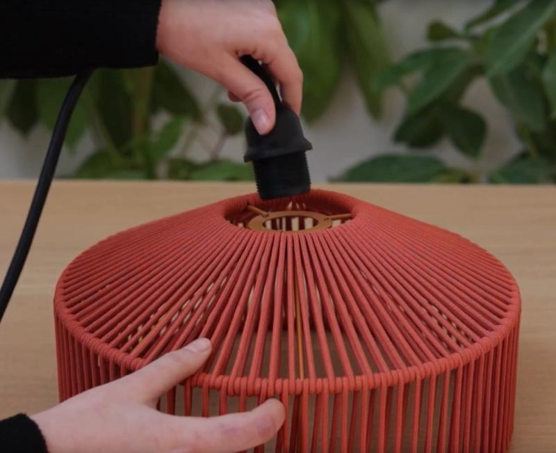 New Garden CALABARDINA PENDELLEUCHTE MIT KABEL und E27 Fassung Durchmesser: 30 cm, IP44 Sanftes Weiß