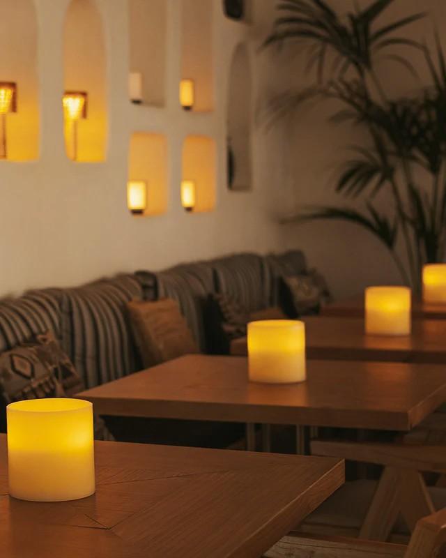 New Garden Dolo LED Wachs Kerze mit 3 LED-Dochten (2 x AAA batteries nicht enthalten)