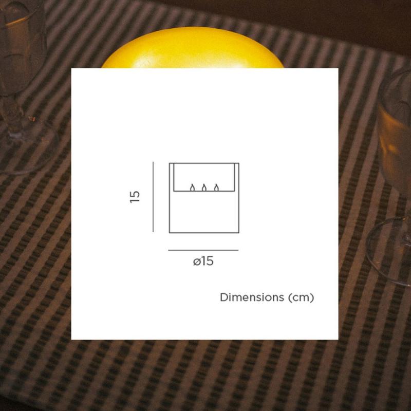 New Garden Dolo LED Wachs Kerze mit 3 LED-Dochten (2 x AAA batteries nicht enthalten)