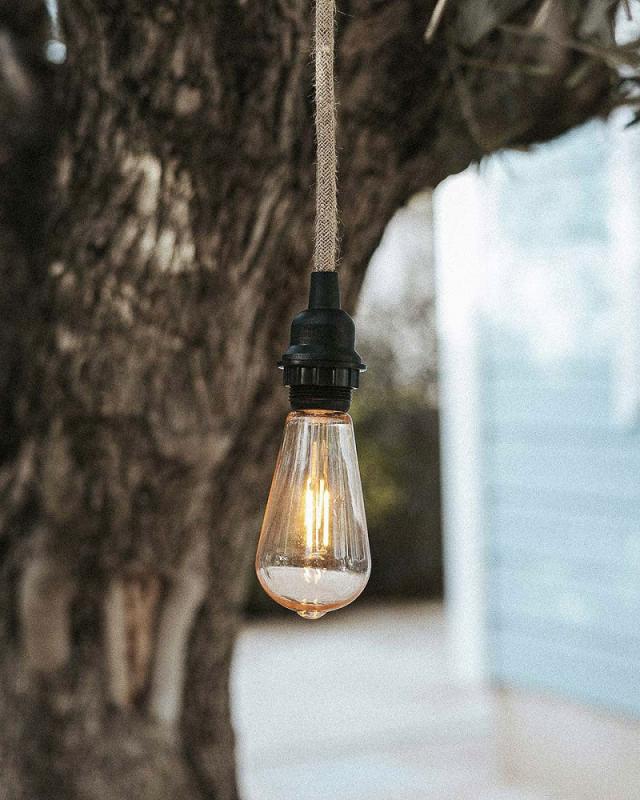 New Garden ARTEIXO 5 m Kabel für den Außenbereich mit E27 Fassung