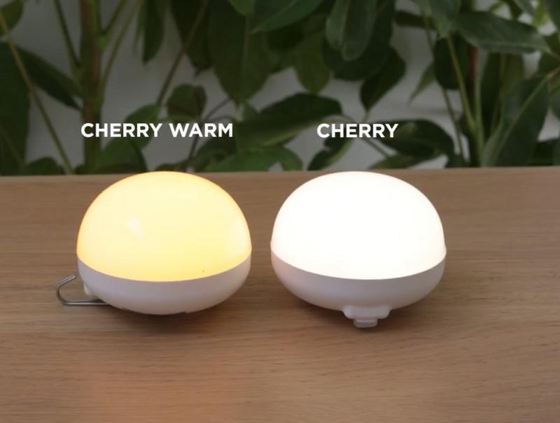 New Garden CHERRY LED Outdoor Akku Leuchthalbkugel dimmbar orange/weiß mit Fernbedienung IP54 Durchmesser: 11 cm