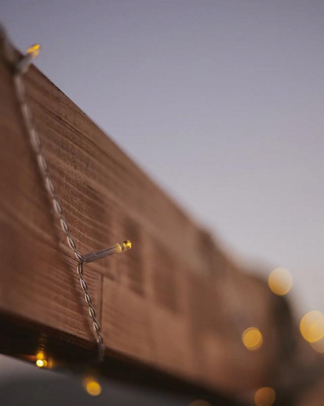 New Garden Lichterkette LUCEO 10 IP44 mit Solarpanel 10M  lang, warmweißes Licht mit 100 LEDs