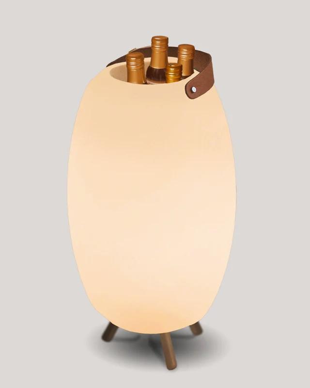 New Garden Apolo 70 Dekorative Tischlampe und Flaschenhalter mit Lautsprecher und RGB-LED-Licht -  Outdoor - Ideal für Pool Partys oder Garten Chillout