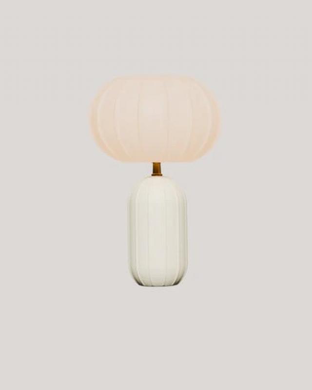 New Garden SOLAR-TISCHLAMPE RACHEL 45 in Mattbeige In&Out IP65 mit Fernbedienung und warmweiße Lichtfarbe