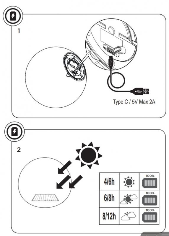 New Garden SOLAR-TISCHLAMPE PHOEBE 40 in Senf In&Out IP65 mit Fernbedienung und warmweiße Lichtfarbe