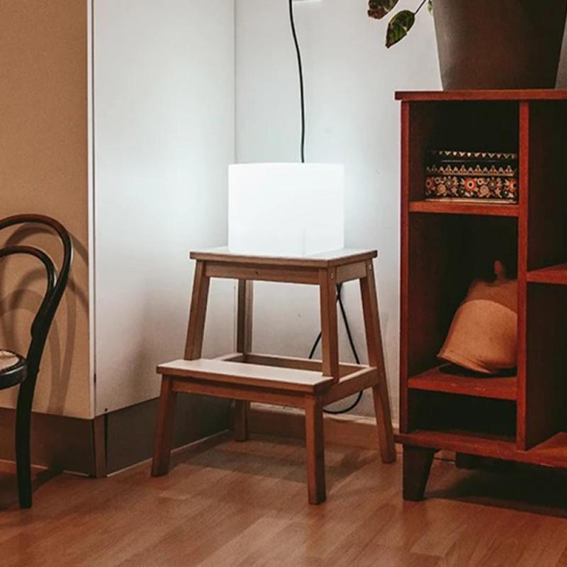 New Garden CUBY 40 Leuchtwürfel in weiss 230V - kaltweißes Licht - Länge Kabel 2 m - 40 x 40 cm - für Außen- und Innenanwendung IP65