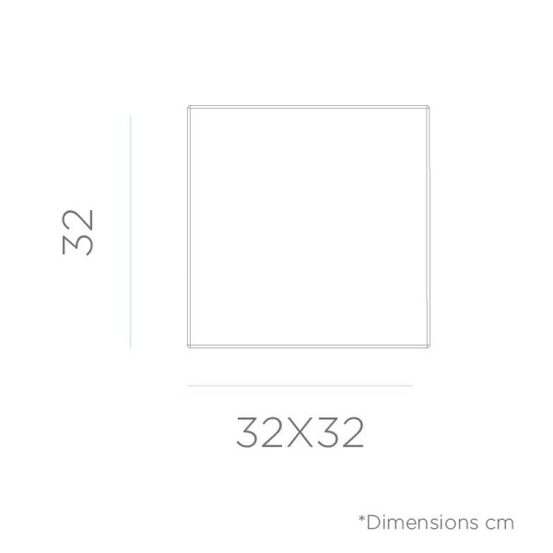 New Garden CUBY 32 Leuchtwürfel & Tischleuchte in weiss 230V - warmweißes Licht - Länge Kabel 2 m, 32x32x32 cm