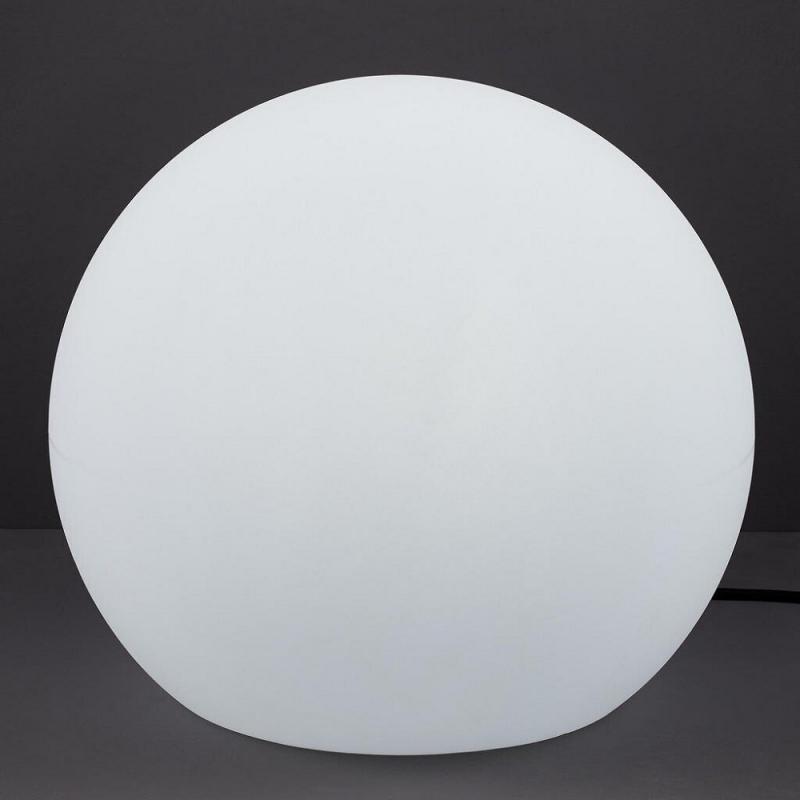 New Garden LED Gartenkugel BULY 40 weiss IP65 230 Volt mit kabel, kaltweißes Licht