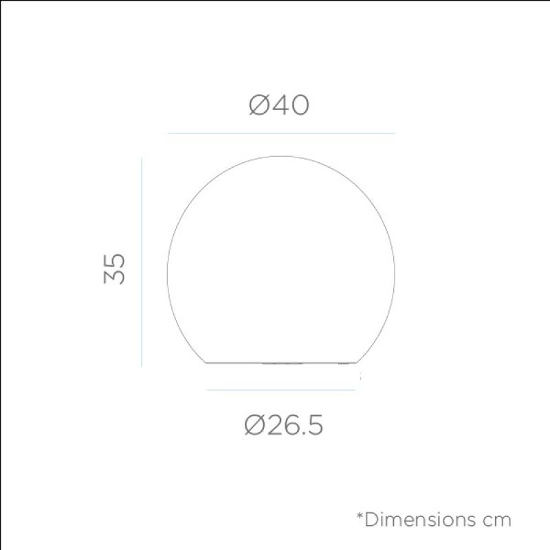 LED Leucht Kugel BULY 40 weiss IP65 230 Volt New Garden