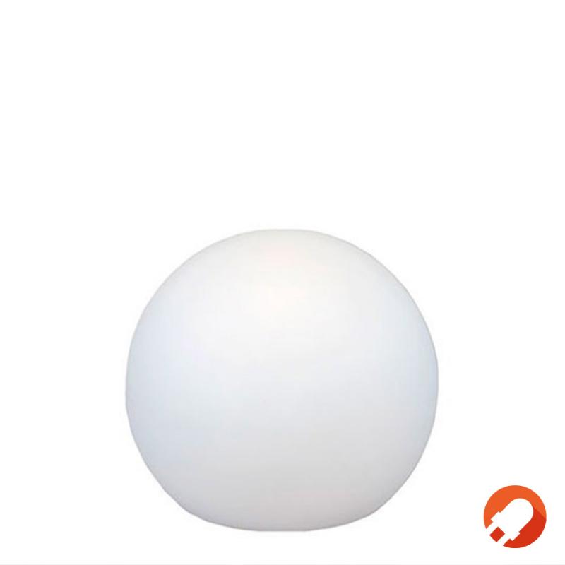 New Garden BULY 50 Garten LED-Kugel weiss IP65 230 Volt Kabel mit Stecker & Schalter- warmweißes Licht ø50 x 44 cm In&Out