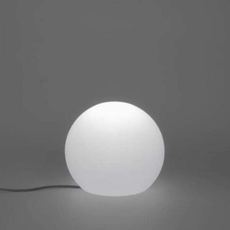 New Garden BULY 30 Garten LED-Kugelleuchte weiss IP65 230 Volt Kabel mit Schalter/ Stecker mit warmweißem Licht