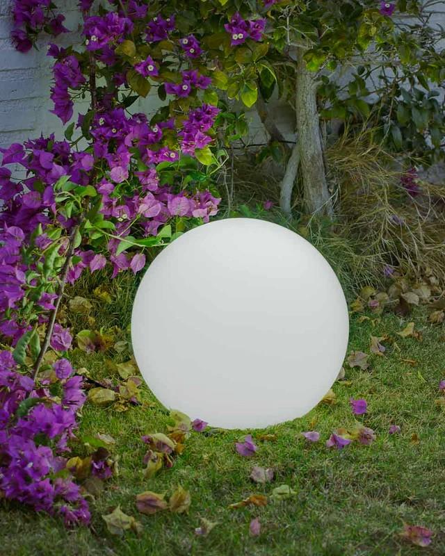 New Garden BULY 30 Garten LED-Kugelleuchte weiss IP65 230 Volt