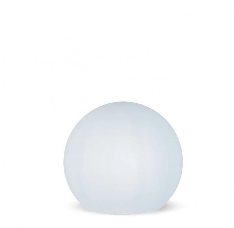 New Garden BULY 30 Garten LED-Kugelleuchte weiss IP65 230 Volt Kabel mit Schalter/ Stecker mit warmweißem Licht