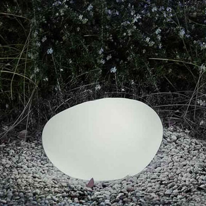 New Garden PETRA 40 AUTOMATIC Leuchtender Stein 230V Kabelanschluß mit kaltweißem Licht