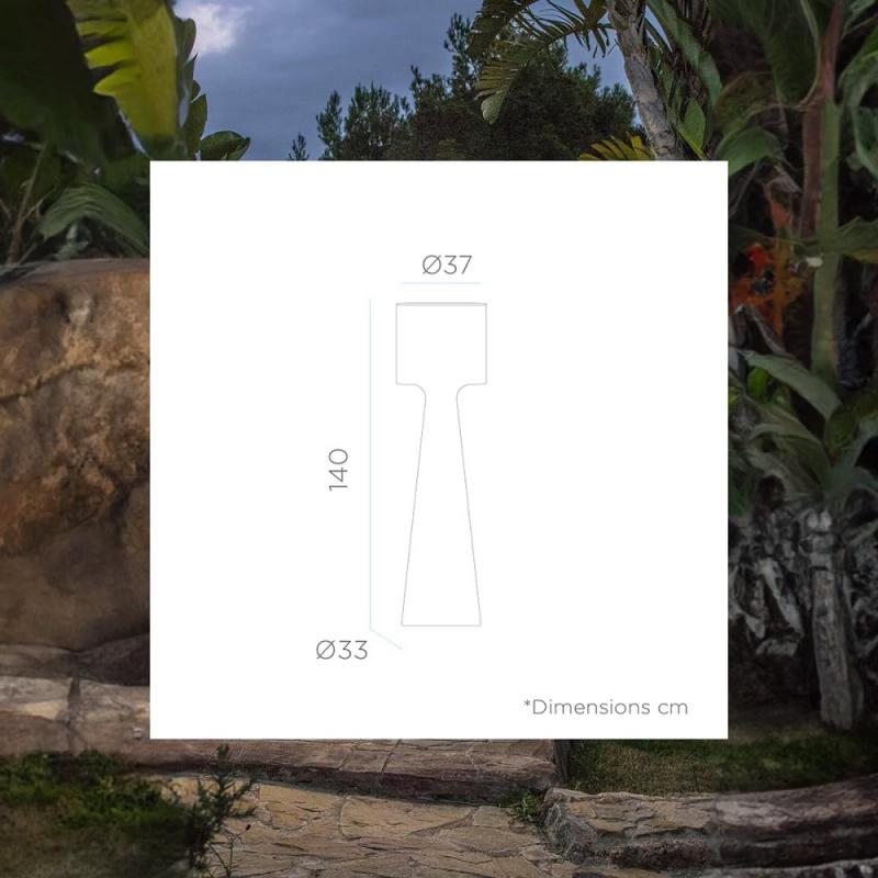 New Garden Stehlampe Grace 140 weiß 230V Höhe: 140 cm kaltweißes Licht