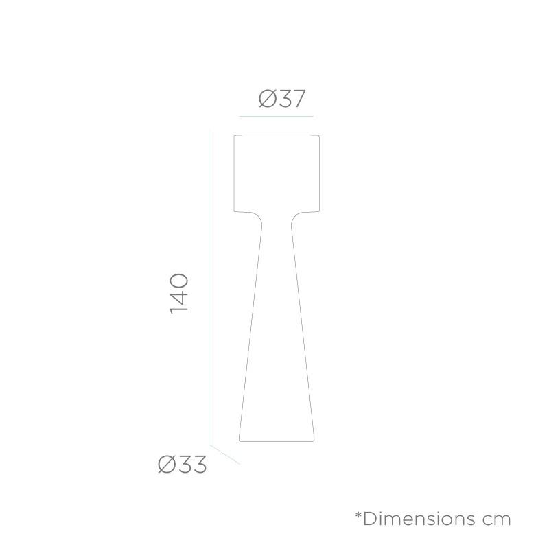 New Garden Außendekoleuchte Grace 140 Stehleuchte RGB Akku USB Fernbedienung