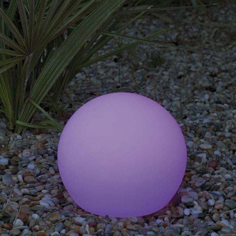 New Garden BULY 40 SOLAR LED Gartenkugel mit RGB-Farben und warmen und kaltem Licht IP65, in&out einsetzbar, IP65, Ø 40cm