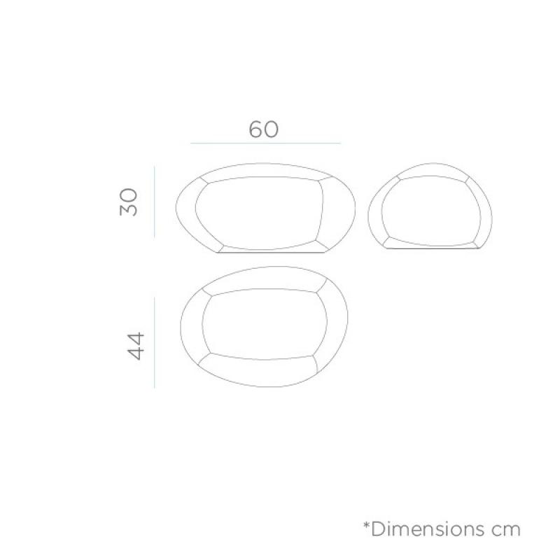 New Garden PETRA 60 Leuchtender Stein Solar Akku RGBW USB Fernbedienung - mit farbigem, warmen und kaltem Licht IP65