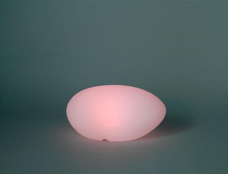 New Garden PETRA 60 Leuchtender Stein Solar Akku RGBW USB Fernbedienung - mit farbigem, warmen und kaltem Licht IP65