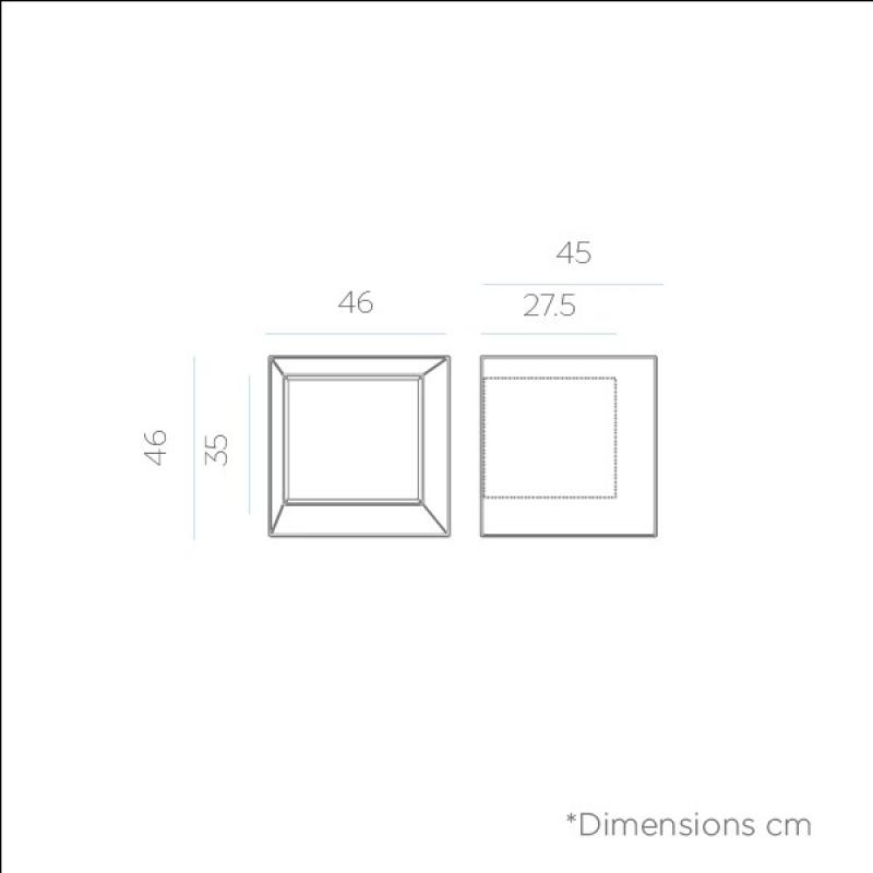 New Garden BRICKY Regal Würfel Modul in weiss mit RGB 230V