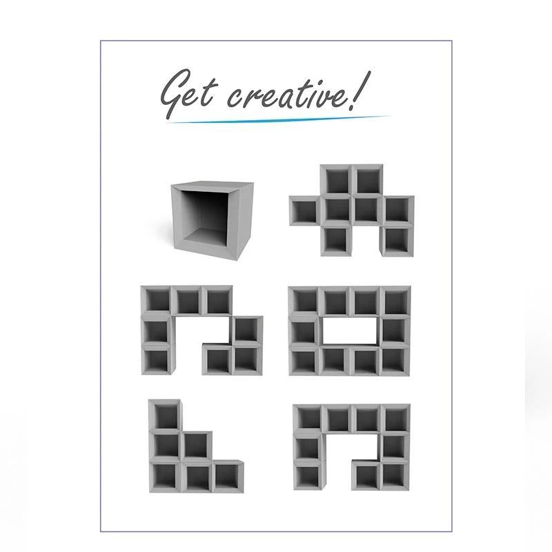 New Garden BRICKY Regal Würfel Modul in weiss mit RGB 230V