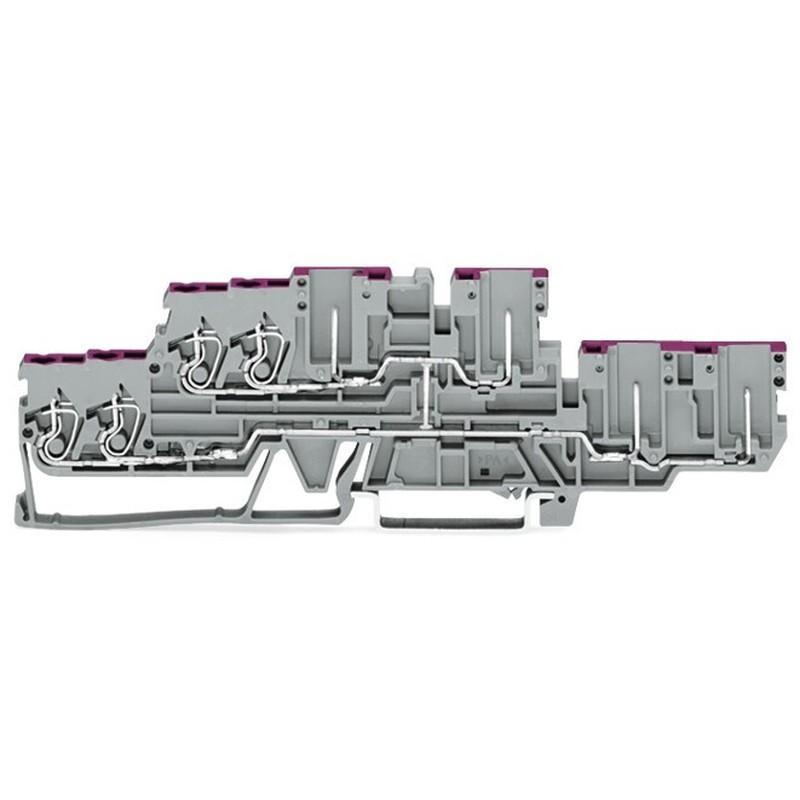 WAGO 870-138 4-Leiter/4-Pin-Doppelstock-Basisklemme 2,5 mm²