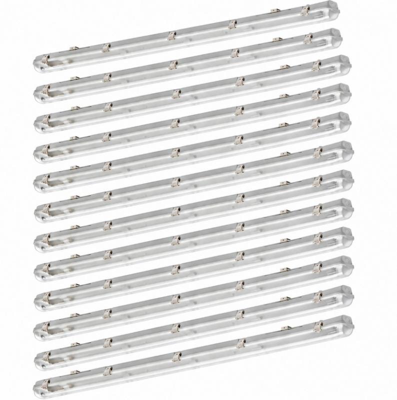 12 x Philips 150cm Ledinaire Feuchtraumleuchte Leergehäuse WT050C IP65 für 1x T8-LED-Röhre