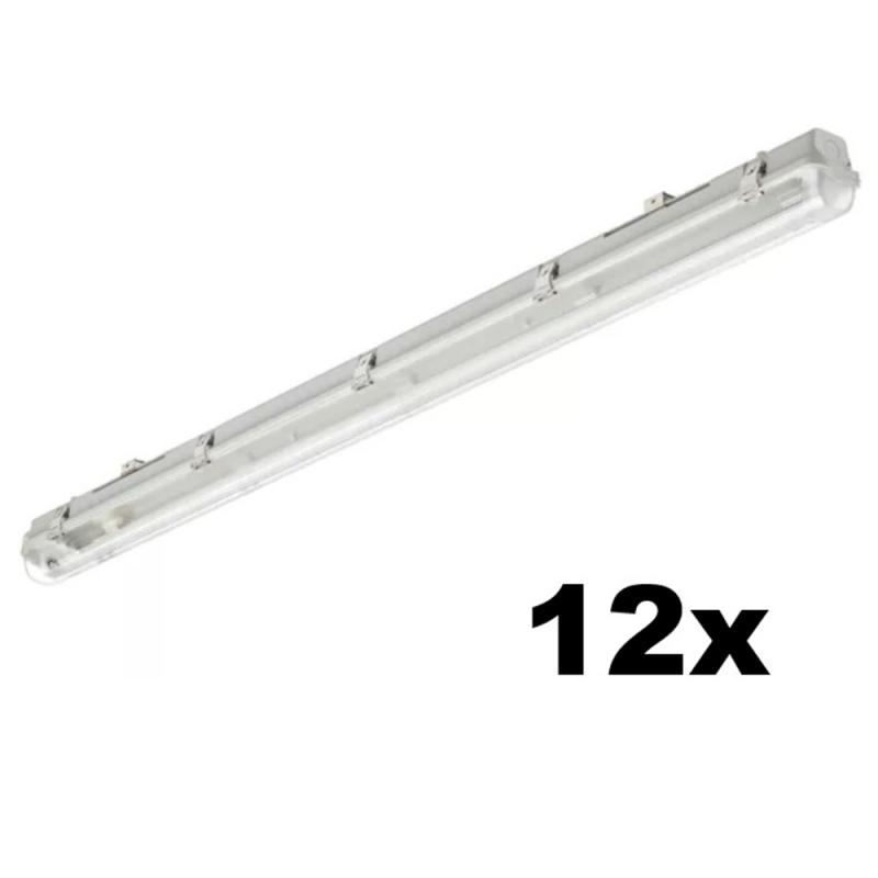 12 x 150cm Philips Ledinare WT050C Leergehäuse/ Feuchtraumleuchte 1-flammig für 1 G13 Röhre IP65