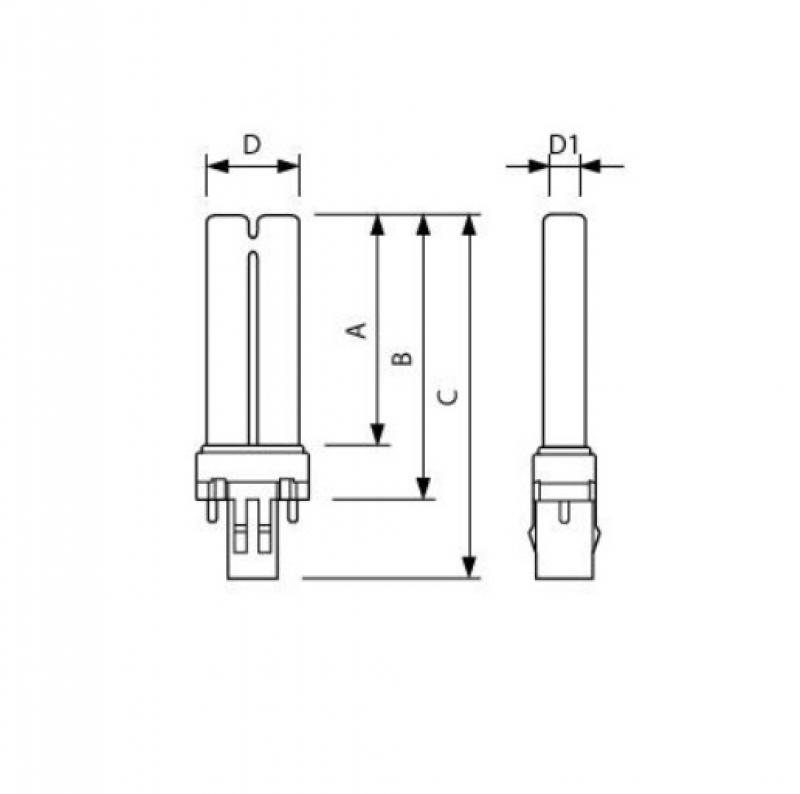 PHILIPS TUV PL-S 13W/2P UV-C Kompaktleuchtstofflampe GX23 – Desinfektionslampe für Wasser und Luft