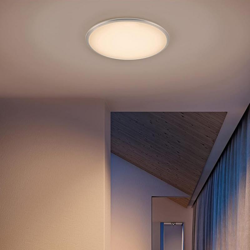 Runde stilvolle Philips myLiving LED Deckenleuchte Twirly 2700K mit hellen 1200lm