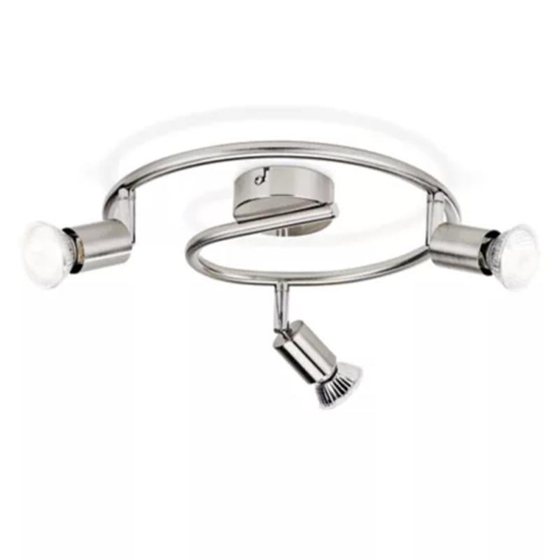 Philips 3er Limbali Deckenstrahler in Chrom matt mit 3 x GU10 Fassung IP20 - GU10 Leuchtmittel nicht enthalten