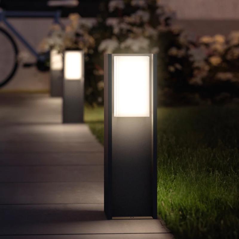 Philips Hue White & Color Ambiance Turaco Wegeleuchte in Anthrazit aus Aluminium IP44