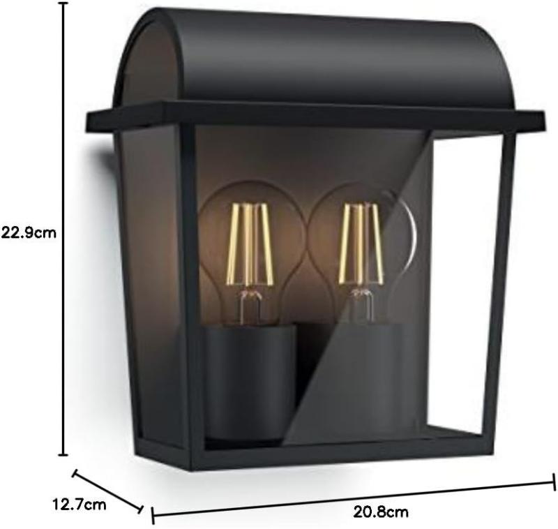 Philips myGarden Wandleuchte Harvest Black Edition Schwarz Vintage Look