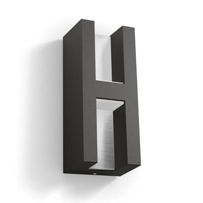 Philips myGarden LED Außenwandleuchte Shadow 1000lm Anthrazit