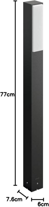 Philips LED Wegeleuchte Stratosphere in Anthrazit neutralweißes Licht 4000 Kelvin