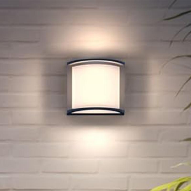 Philips myGarden Außenwandleuchte Samondra Anthrazit für Garten und Terrasse