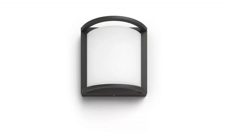 Philips myGarden Außenwandleuchte Samondra Anthrazit für Garten und Terrasse