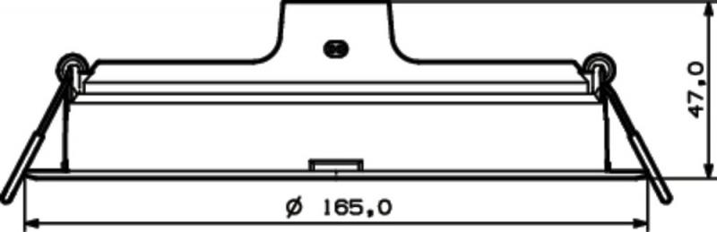 Philips LED Einbauleuchte MESON 16,5 Watt 4000K neutralweisses Licht  Einbaudurchmesser 15cm