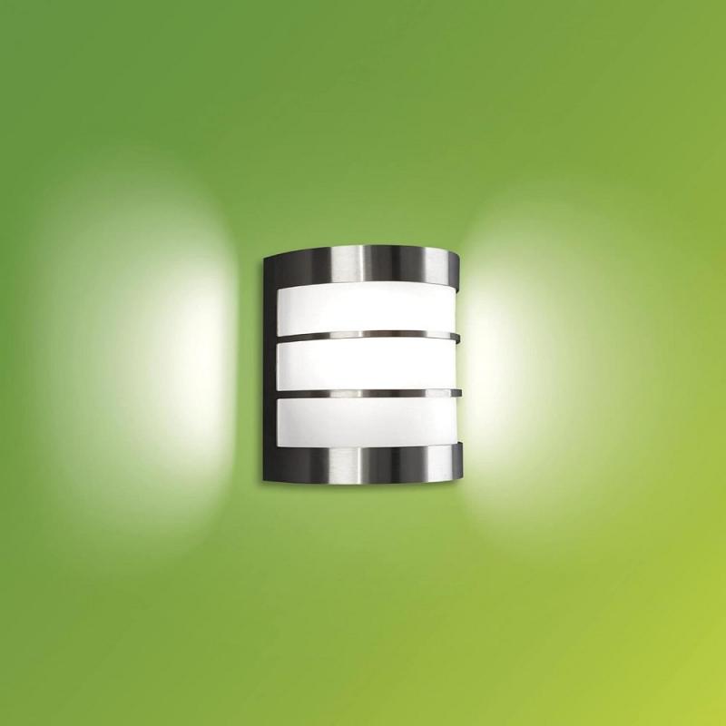 Philips myliving Massive Außenwandleuchte Calgary aus Edelstahl